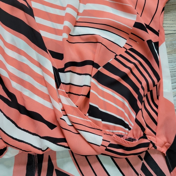 NY Collection Blouse Women's Size XL coral - Picture 3 of 7